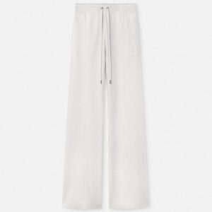 Wool-Blend Flared Towel Pants