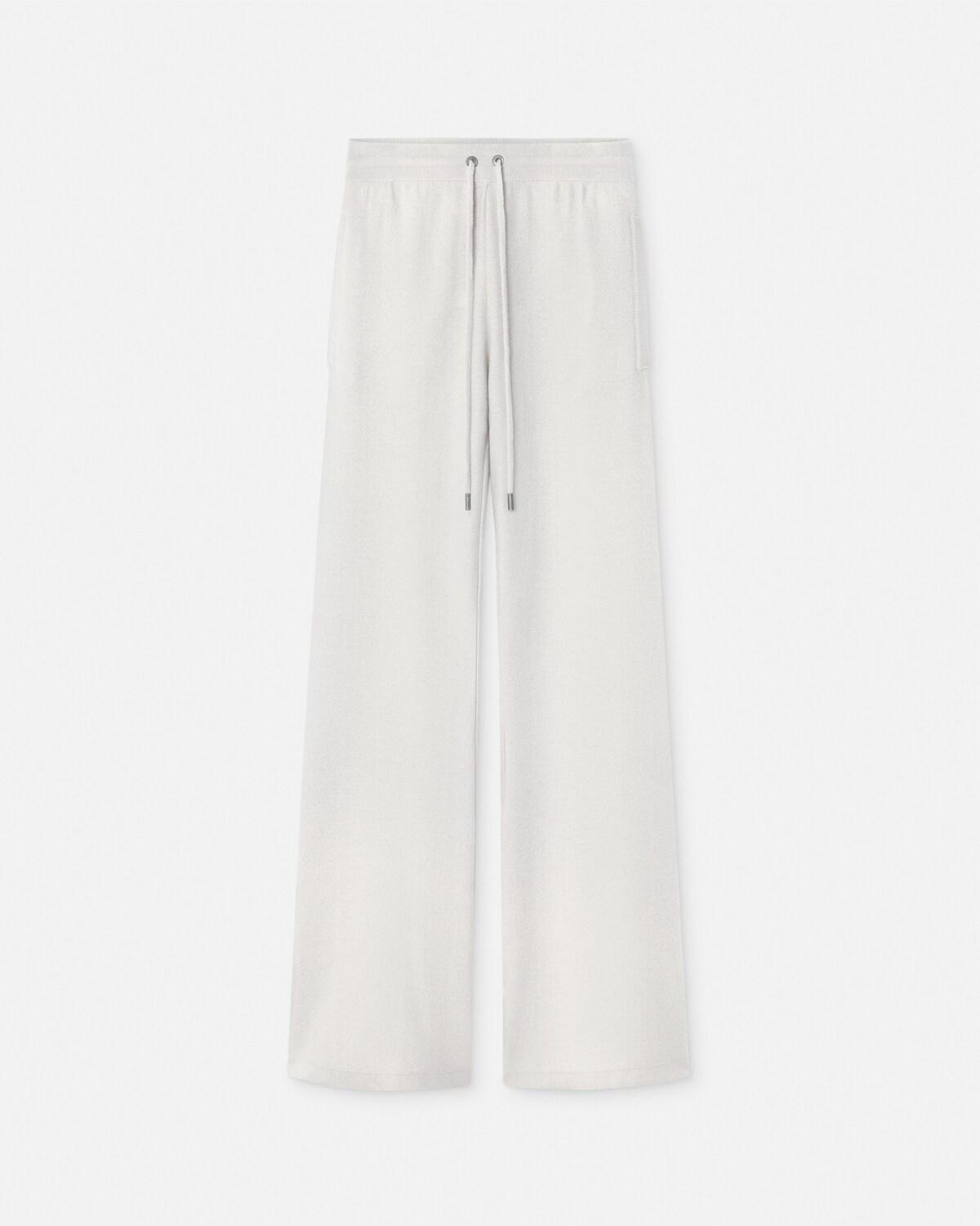 Wool-Blend Flared Towel Pants