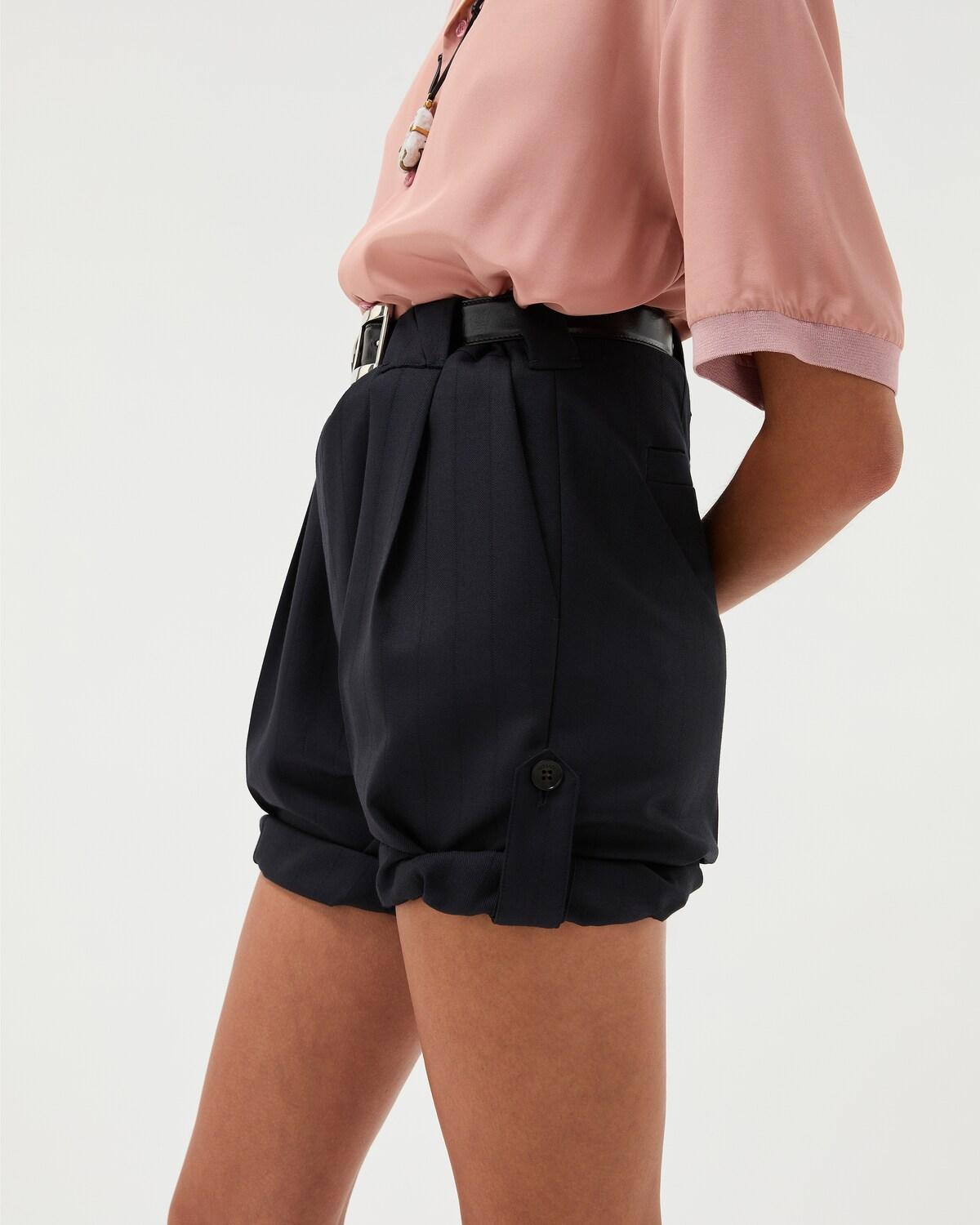 Pinstripe Wool Formal Shorts - Image 4