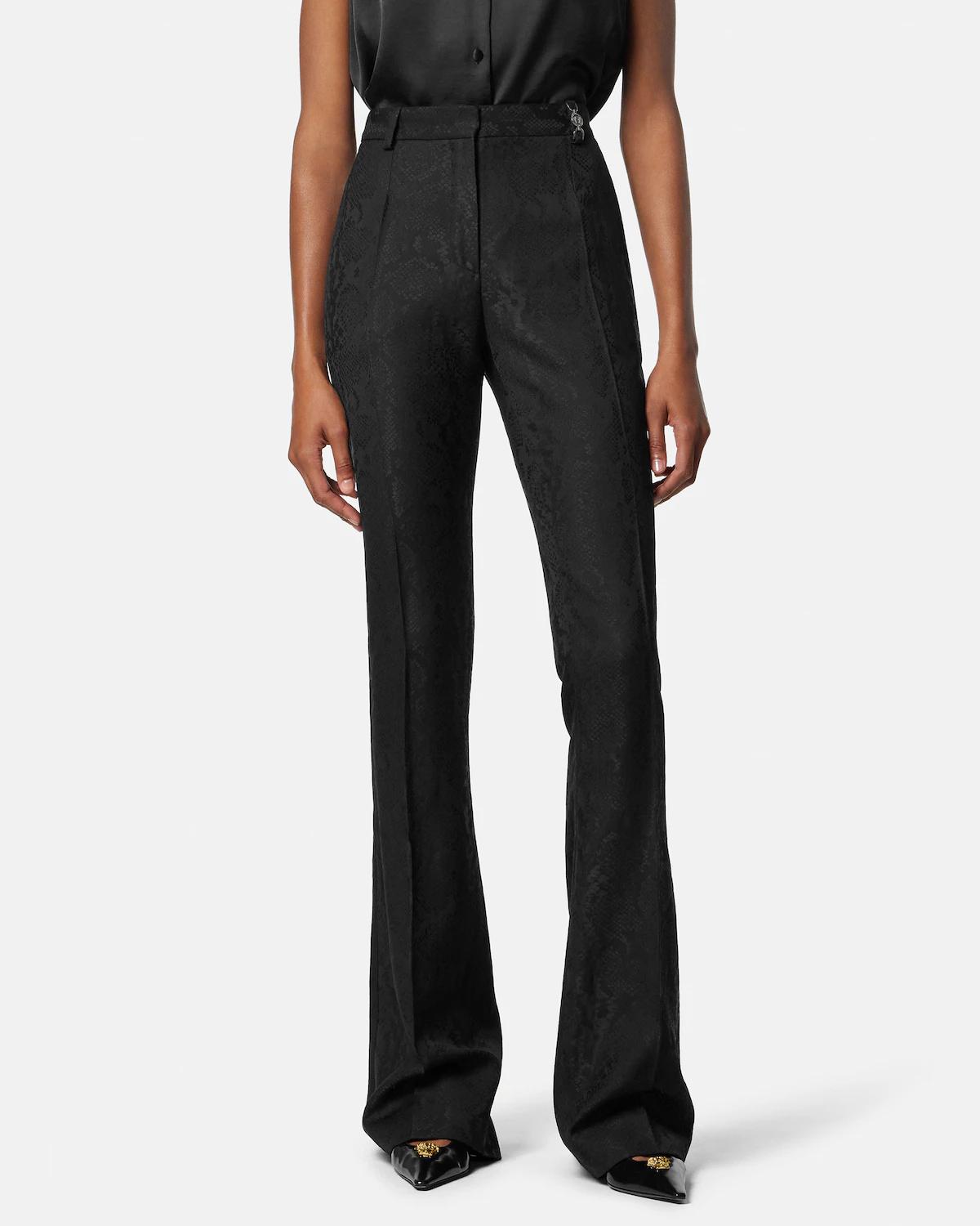 Python-Jacquard Wool-Blend Pants - Image 4