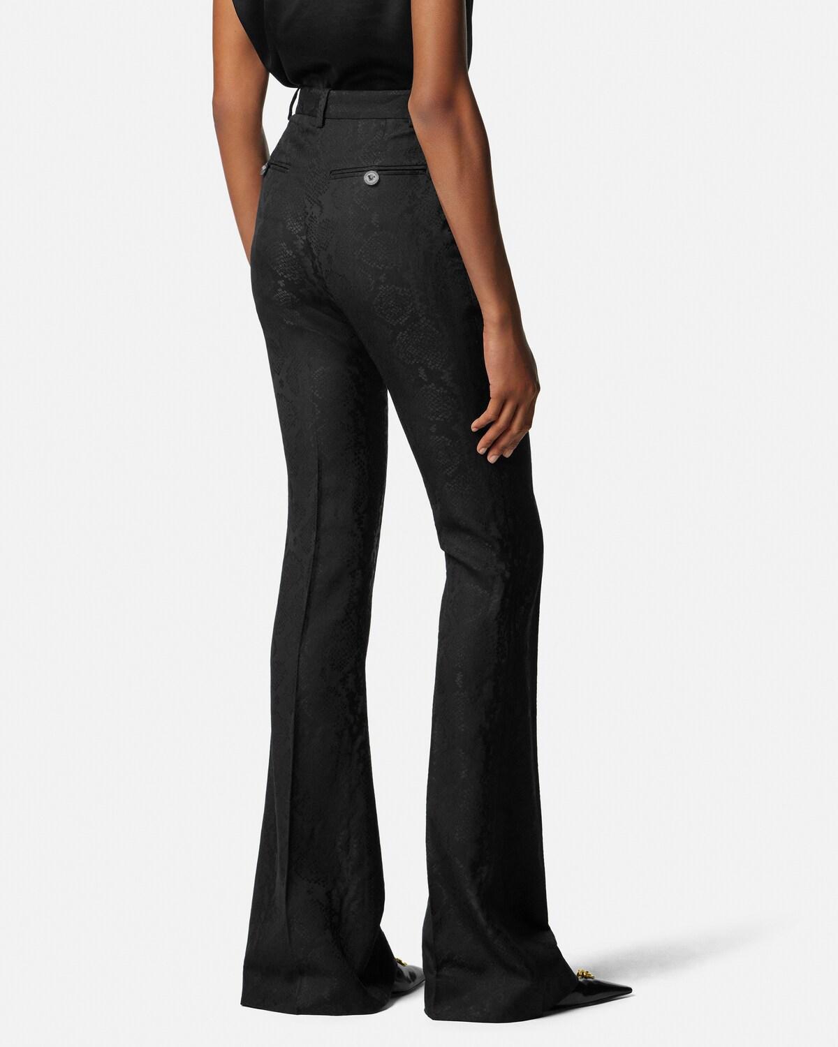 Python-Jacquard Wool-Blend Pants - Image 5
