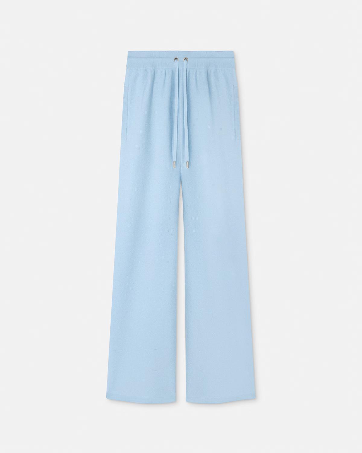Wool-Blend Flared Towel Pants
