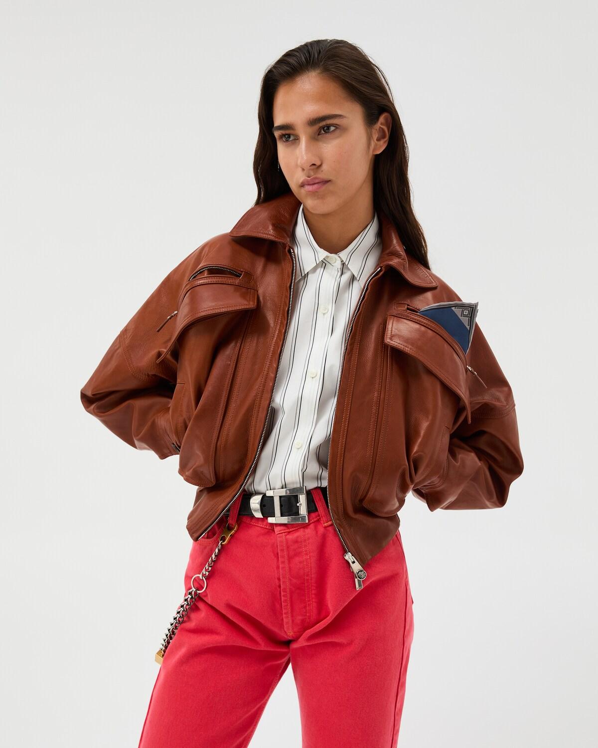 Leather Blouson - Image 2