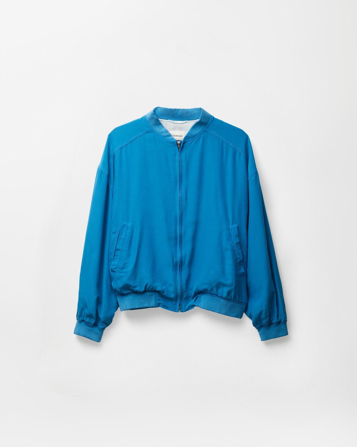 Silk Poplin Zip Blouson