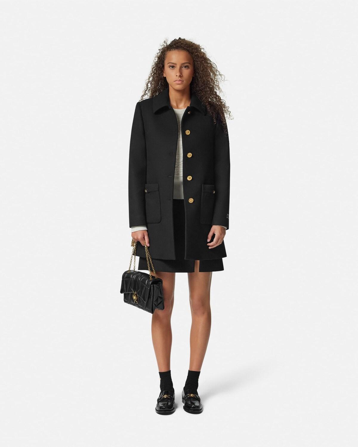 Wool-Blend A-Line Coat - Image 2