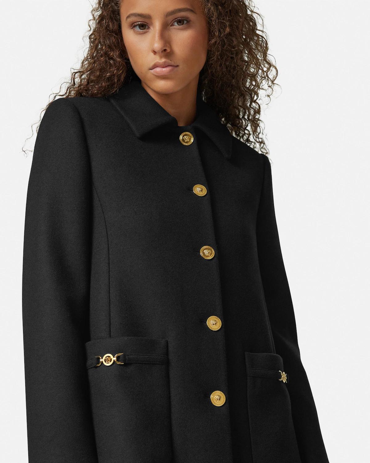 Wool-Blend A-Line Coat - Image 3