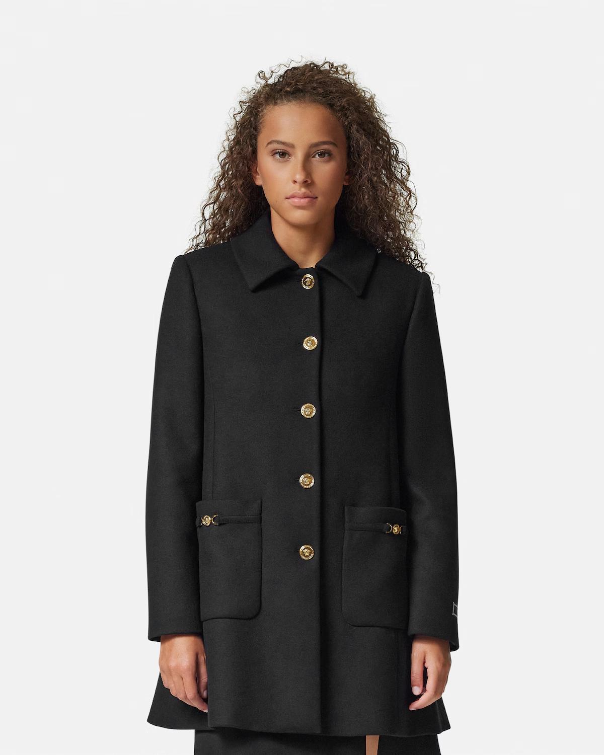 Wool-Blend A-Line Coat - Image 4
