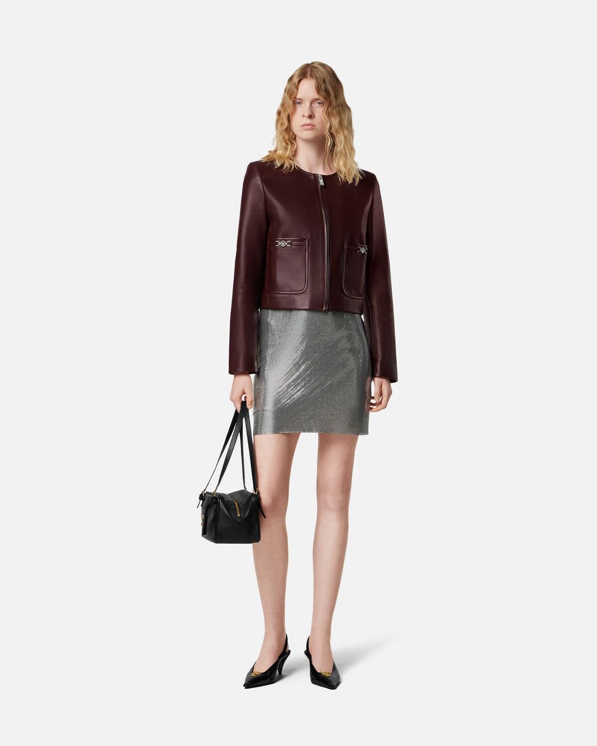 Leather Zipped Jacket - Image 2