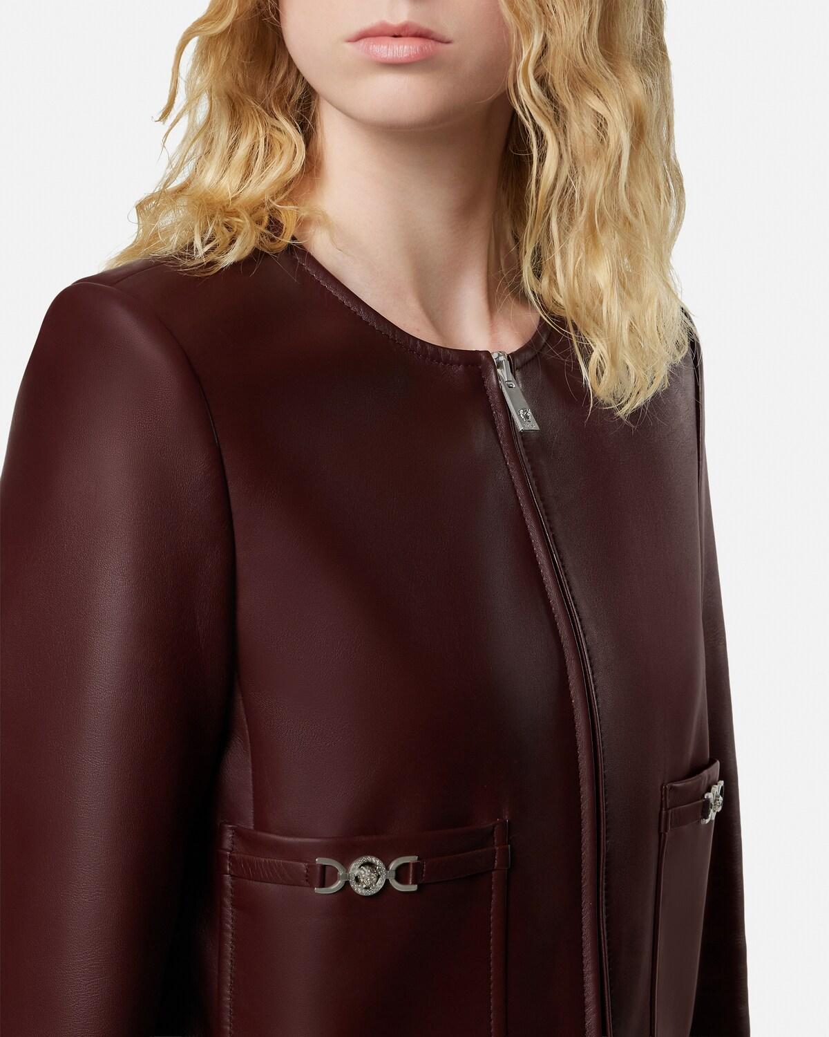 Leather Zipped Jacket - Image 3