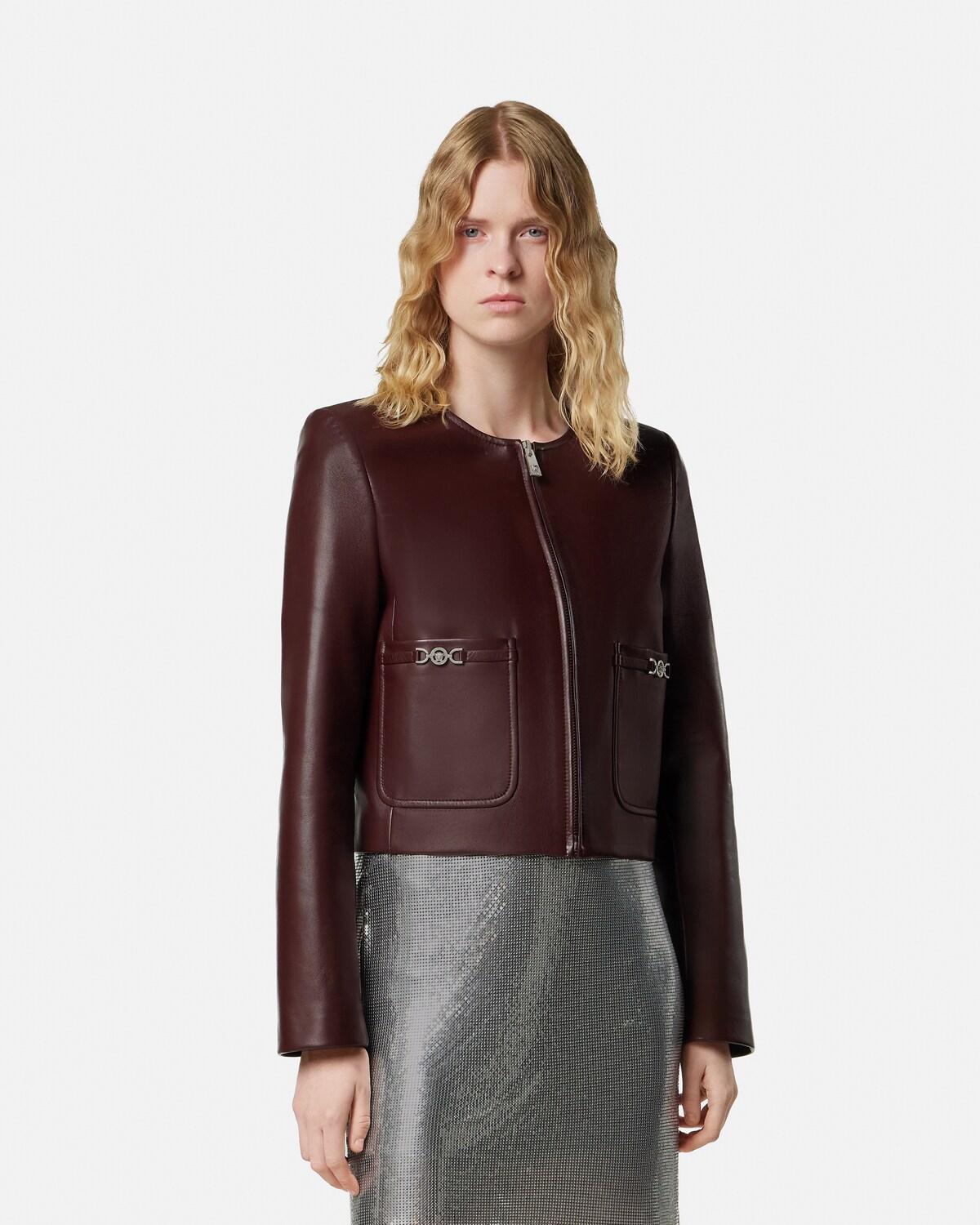 Leather Zipped Jacket - Image 4