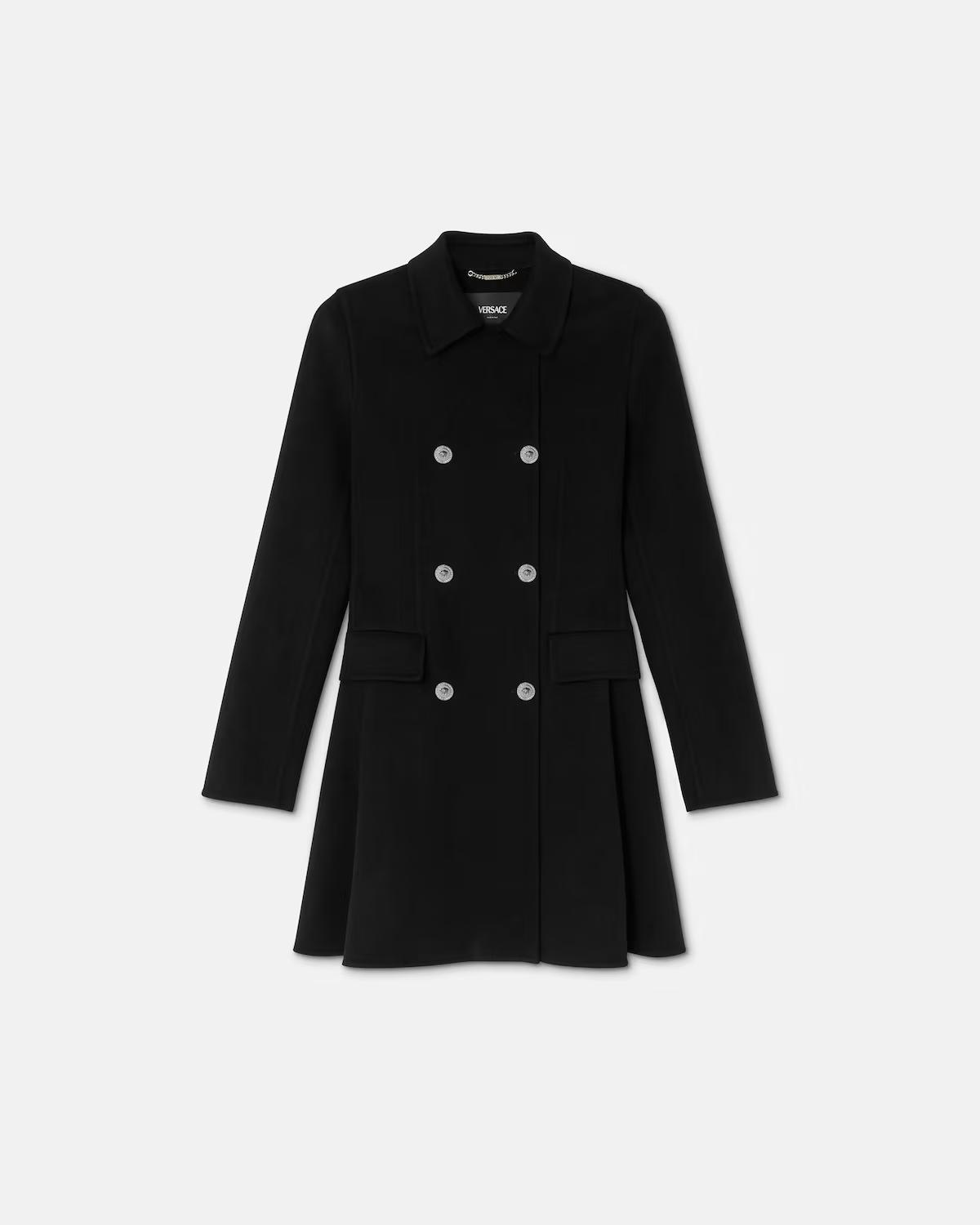 Wool-Cashmere A-Line Coat