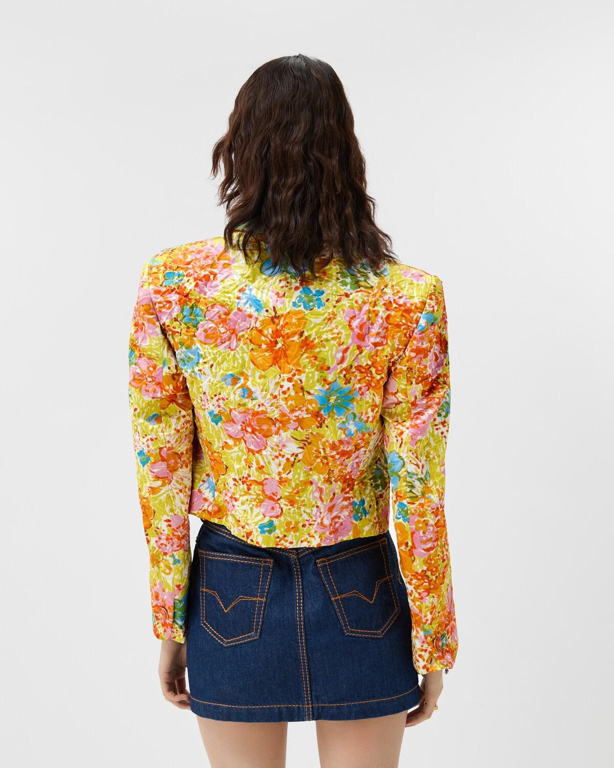 Printed Silk Duchesse Jacket - Image 3
