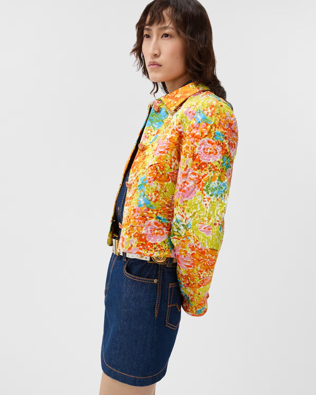 Printed Silk Duchesse Jacket - Image 4