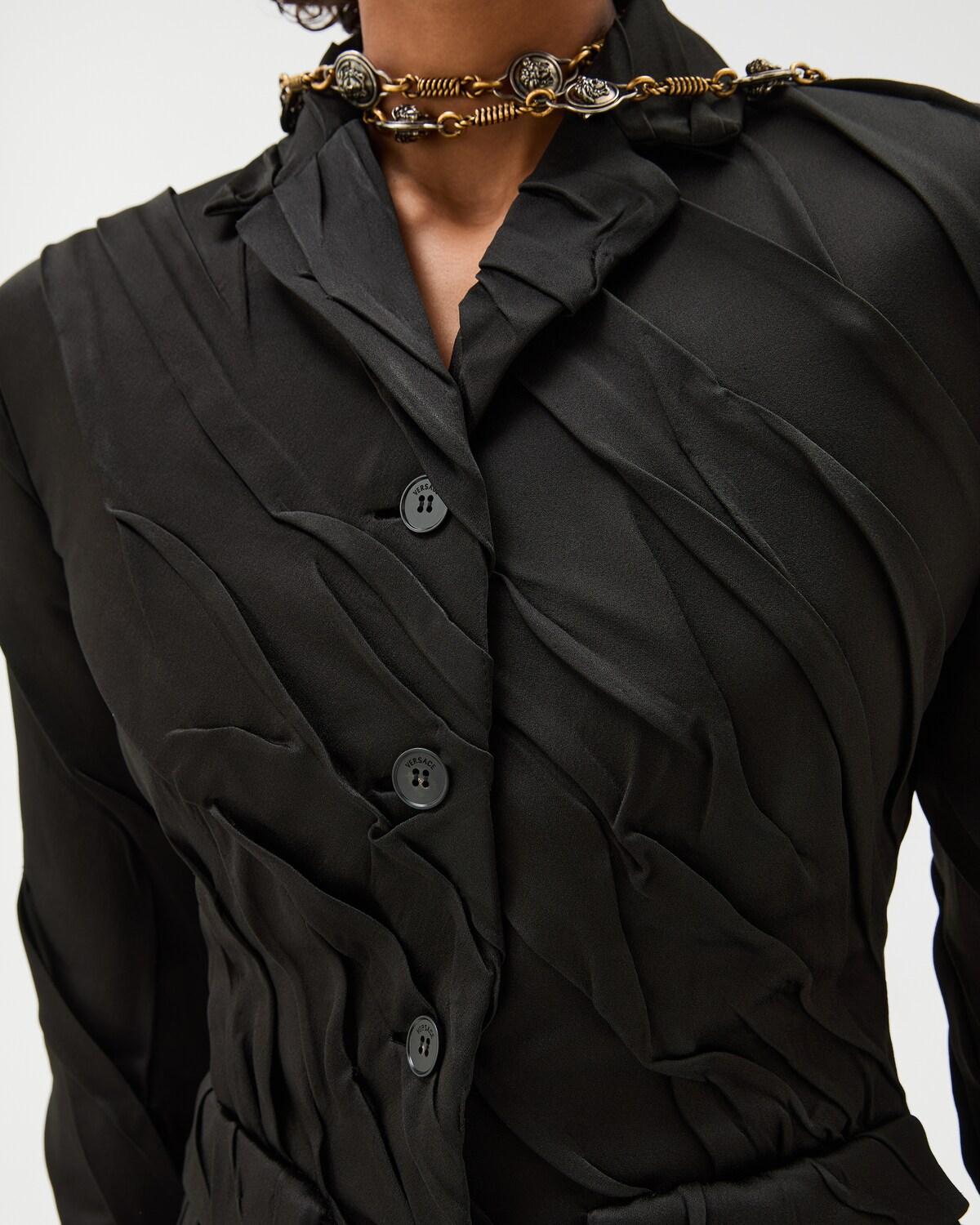 Draped Envers-Satin Blazer - Image 5