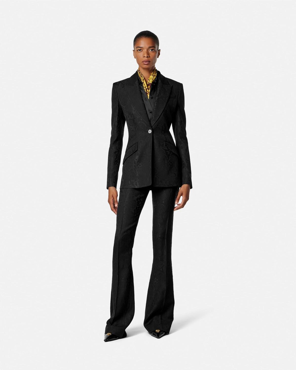 Python-Jacquard Wool-Blend Blazer - Image 2