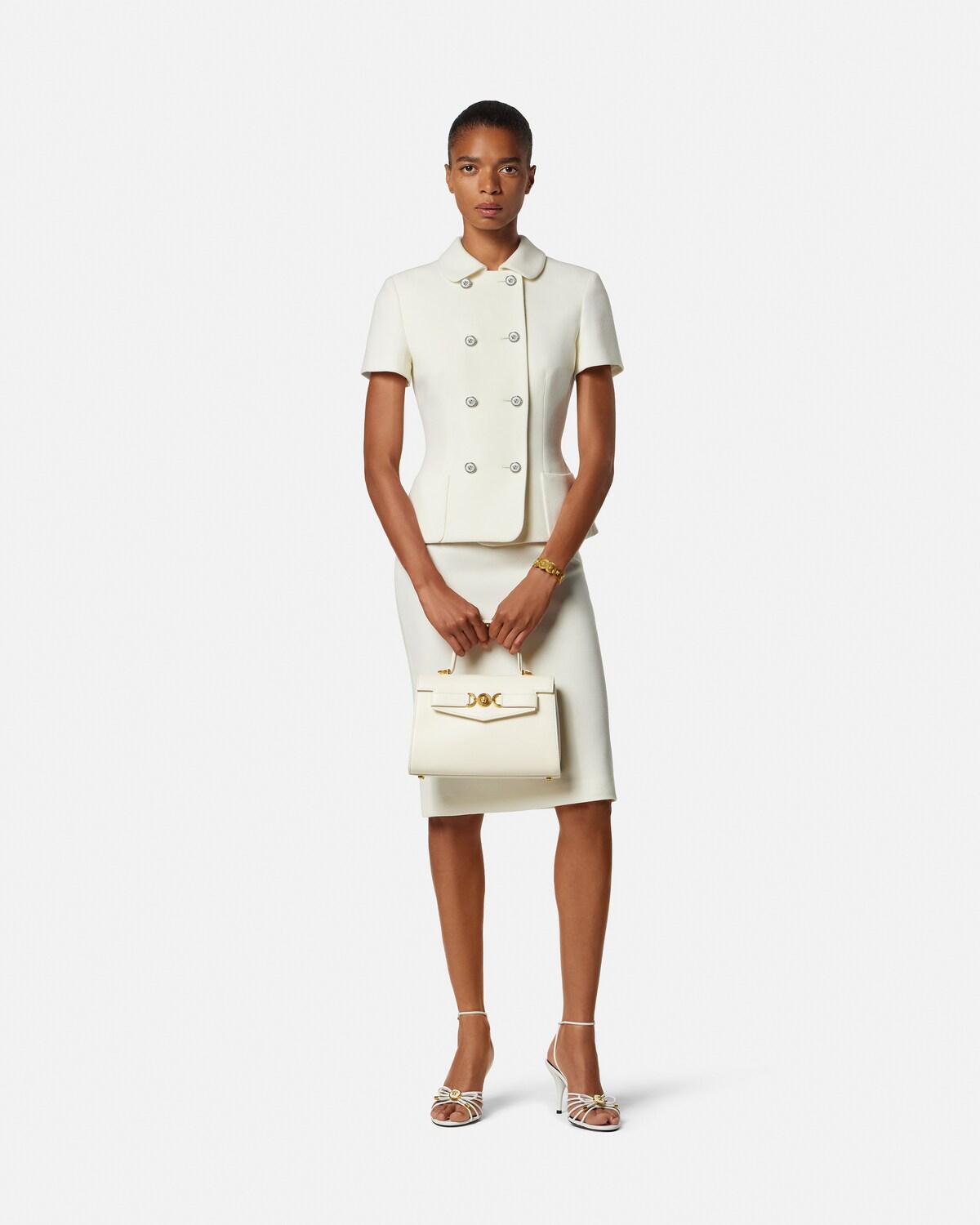 Double-Wool Cr??pe Fitted Jacket - Image 2