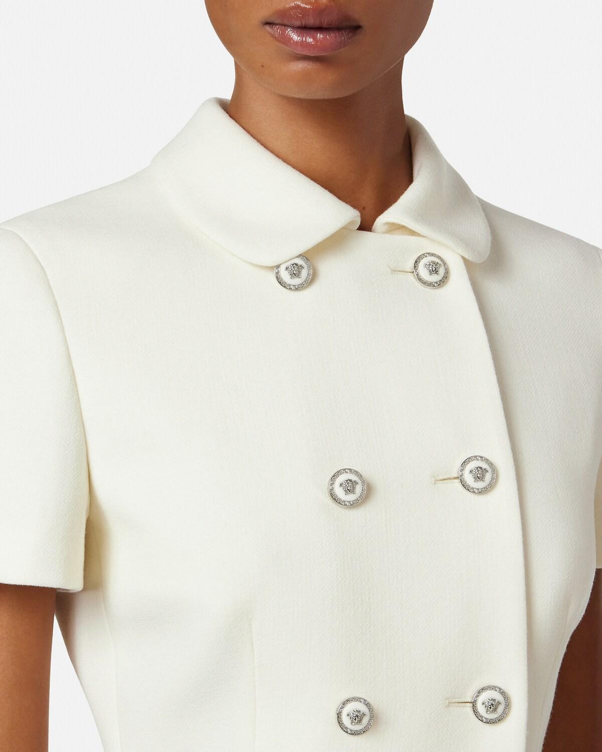 Double-Wool Cr??pe Fitted Jacket - Image 3