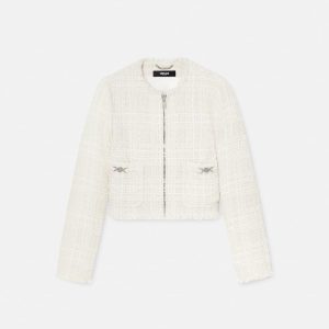 Tweed Cotton Zipped Jacket