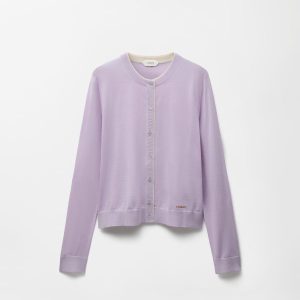 Embroidered Wool Knit Cardigan