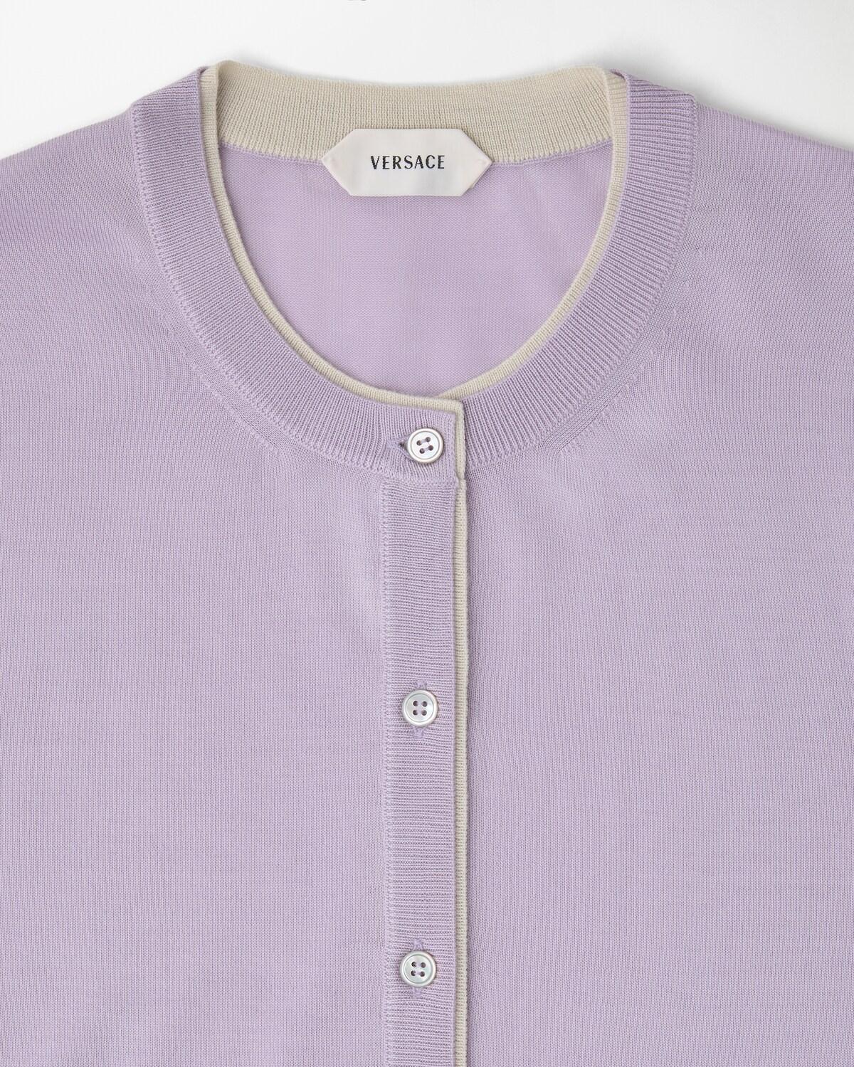 Embroidered Wool Knit Cardigan - Image 2