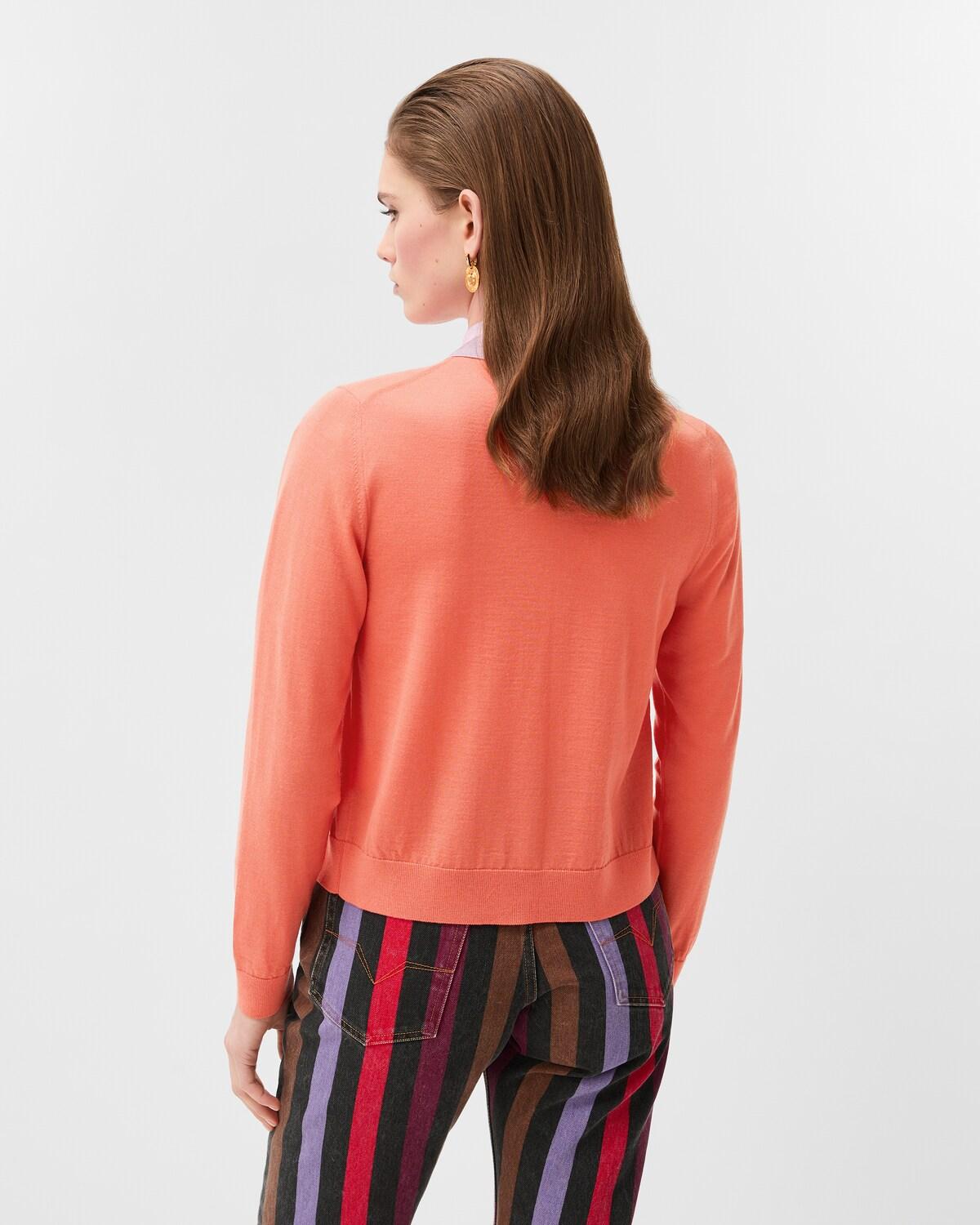 Embroidered Wool Knit Cardigan - Image 3