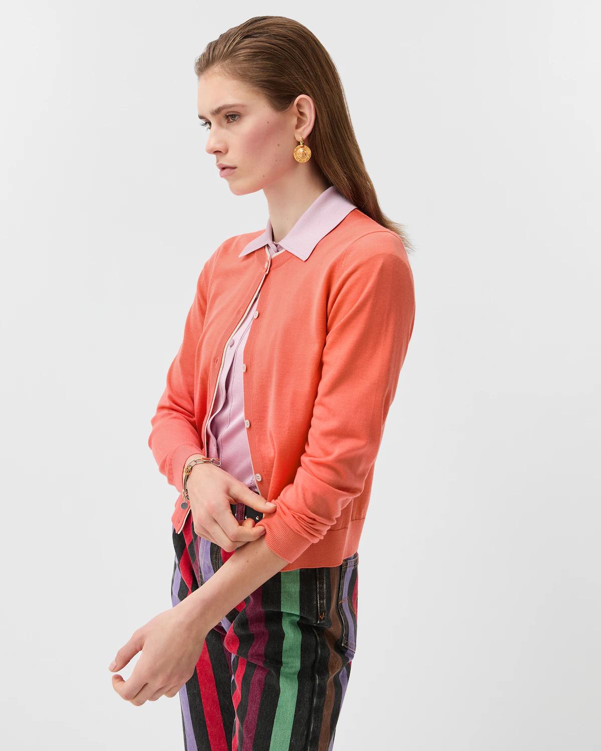 Embroidered Wool Knit Cardigan - Image 4