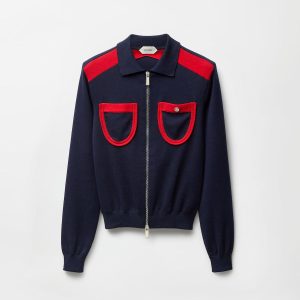 Cotton Knit Zip Cardigan