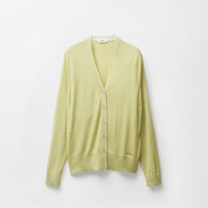 Embroidered Wool Knit Cardigan