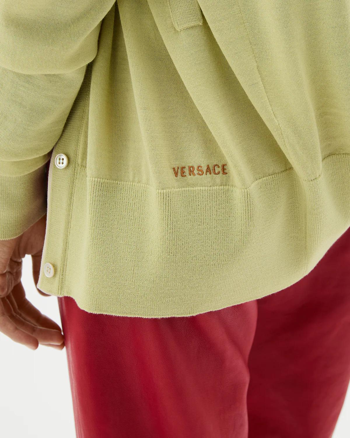 Embroidered Wool Knit Cardigan - Image 5