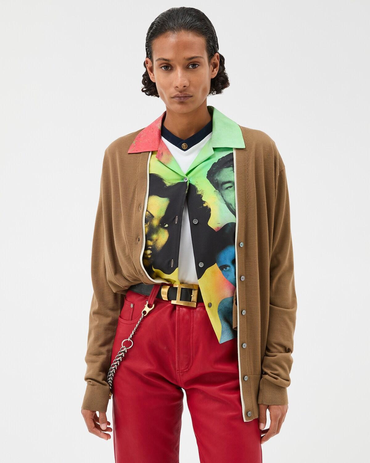 Embroidered Wool Knit Cardigan - Image 2