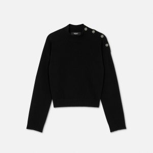Wool-Cashmere Knit Boxy Sweater