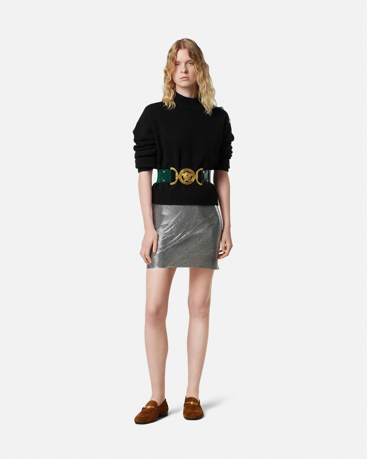 Wool-Cashmere Knit Boxy Sweater - Image 2