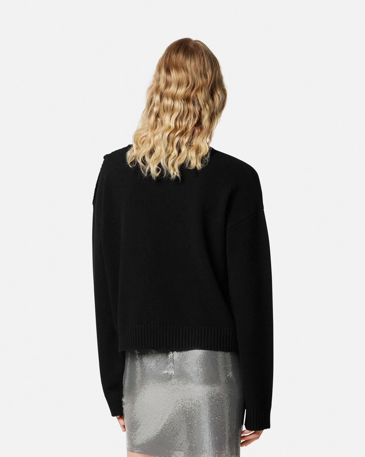 Wool-Cashmere Knit Boxy Sweater - Image 5