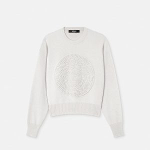 Cashmere-Wool Knit Sweater