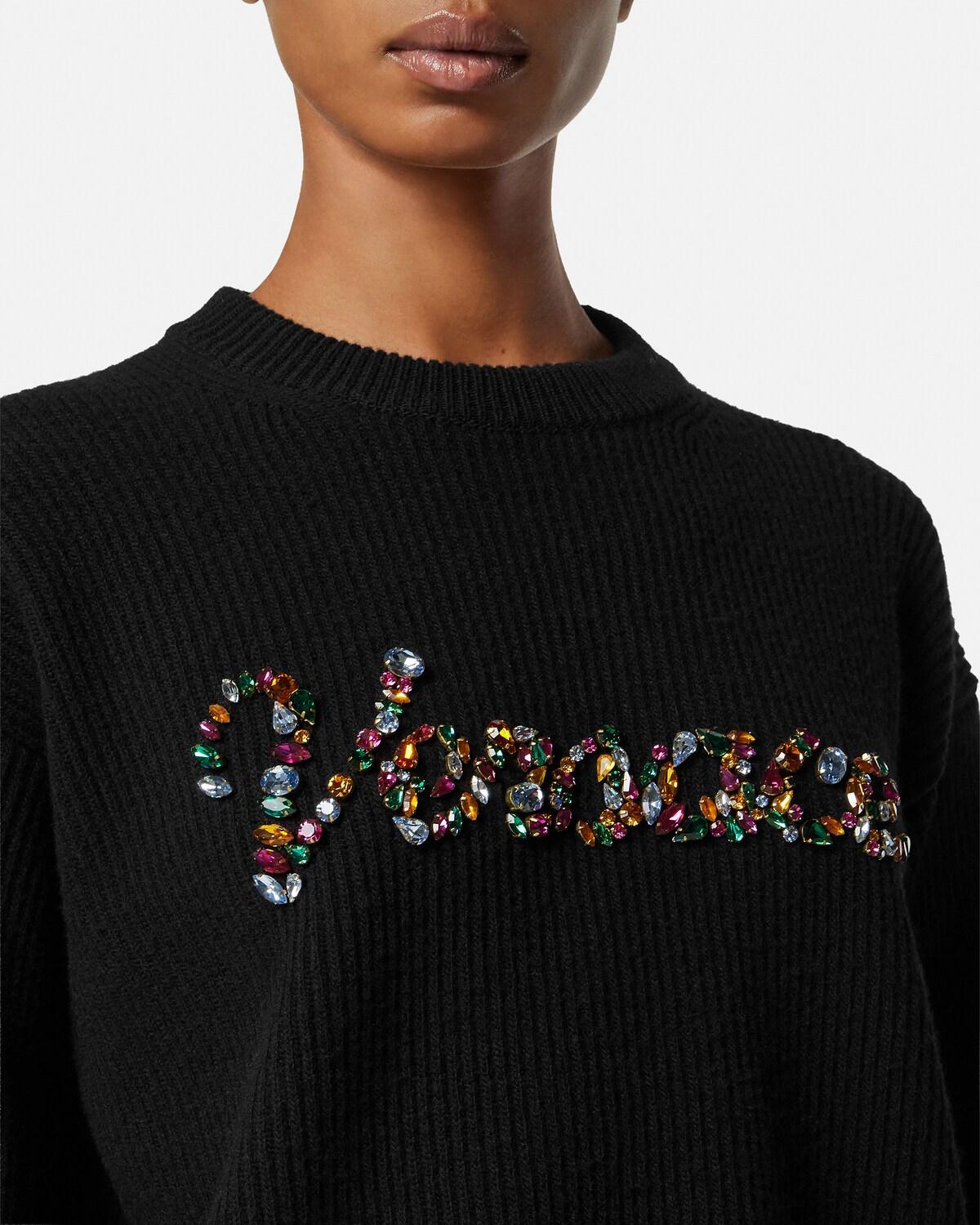 Embroidered Wool Knit Sweater - Image 3