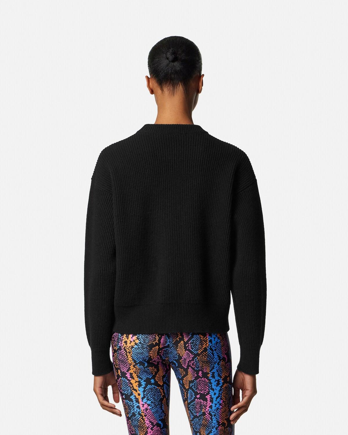 Embroidered Wool Knit Sweater - Image 5