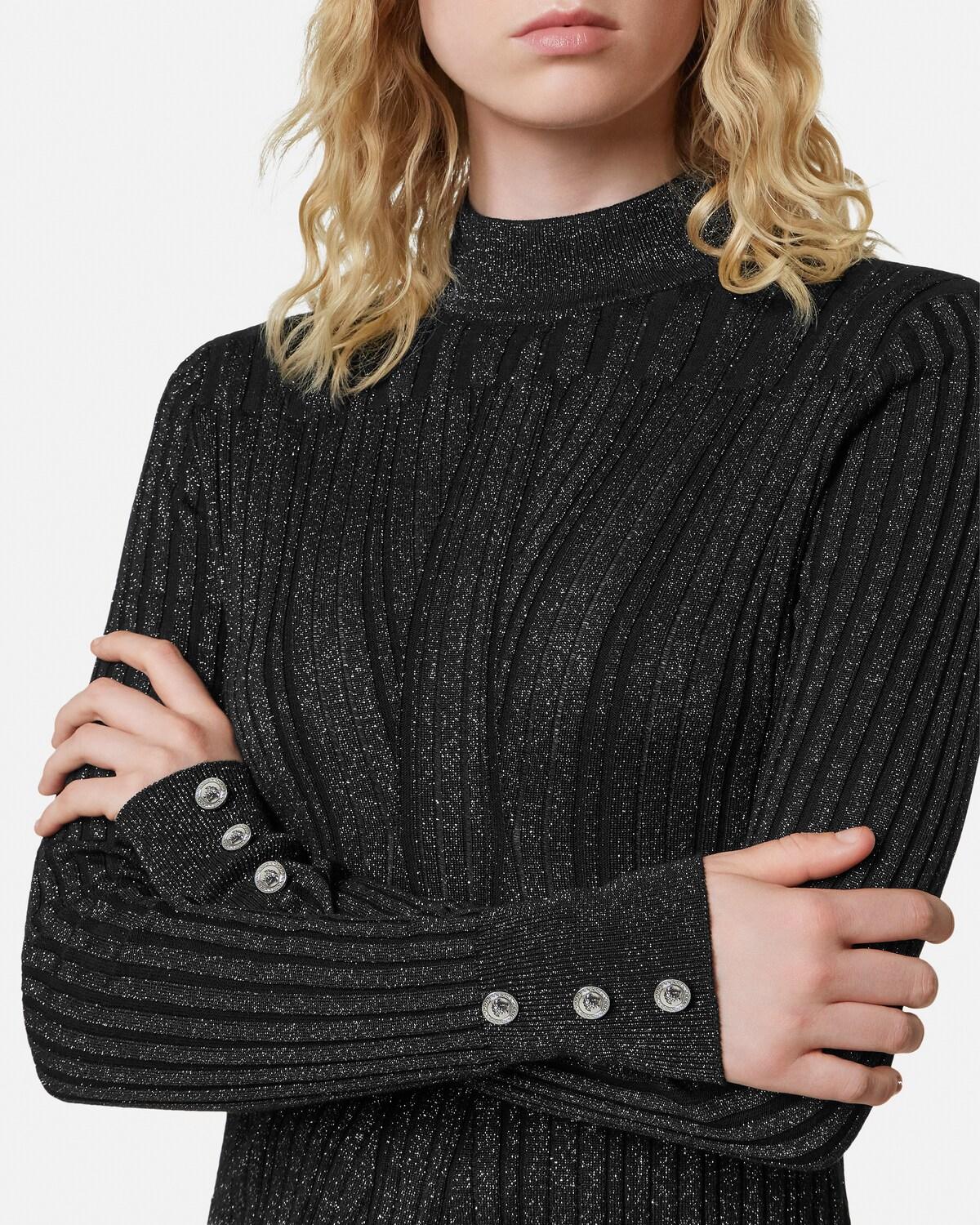 Lurex-Blend Ribbed Knit Top - Image 3