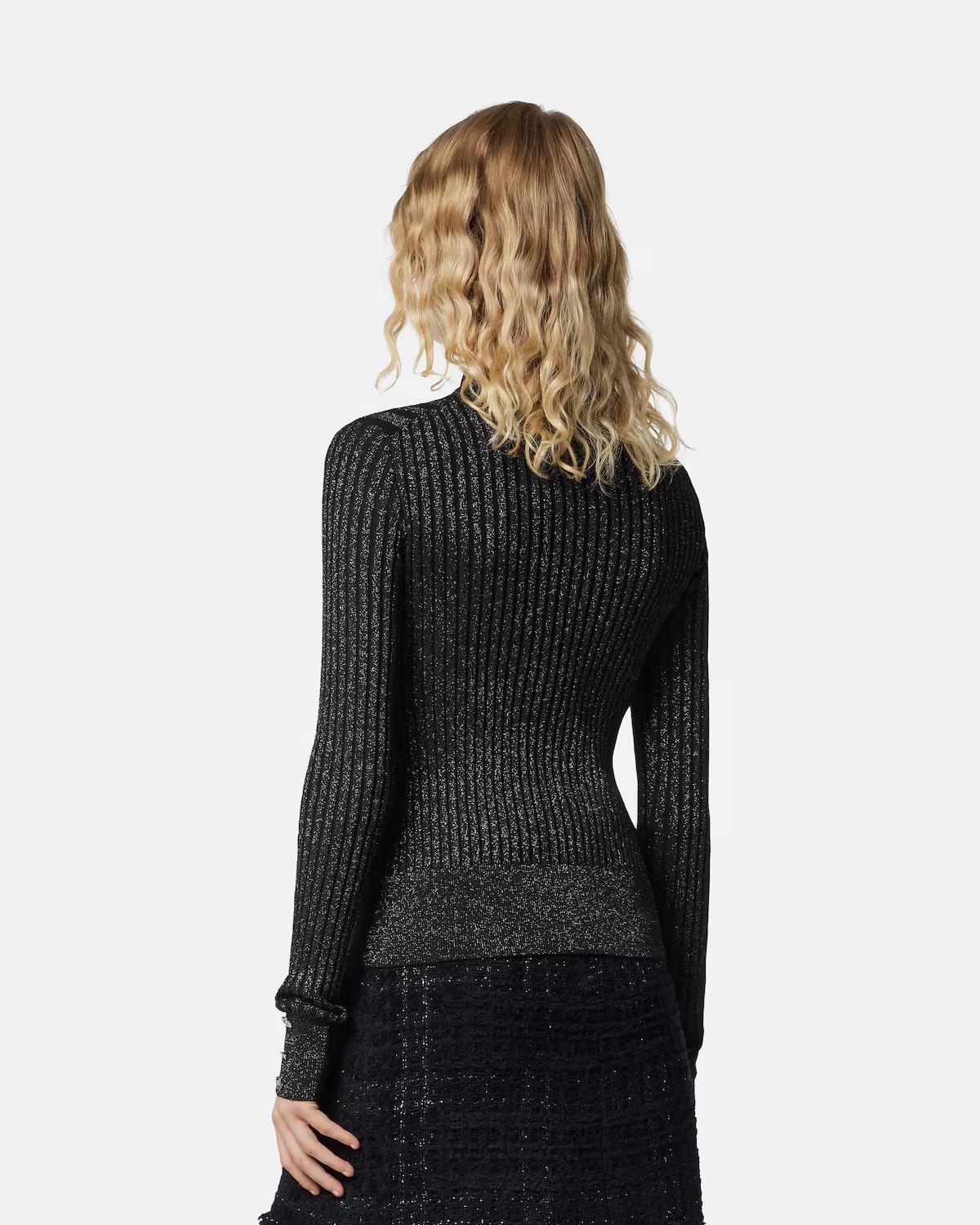Lurex-Blend Ribbed Knit Top - Image 5