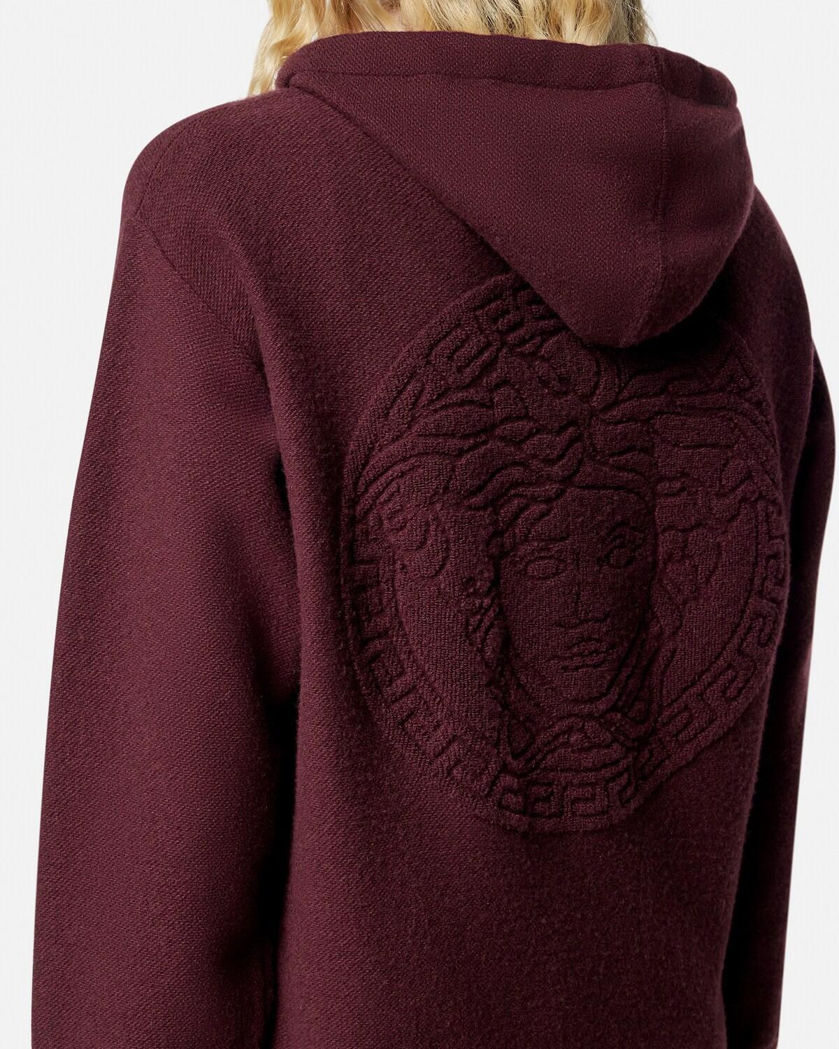 Cashmere-Wool Knit Zip Hoodie - Image 3