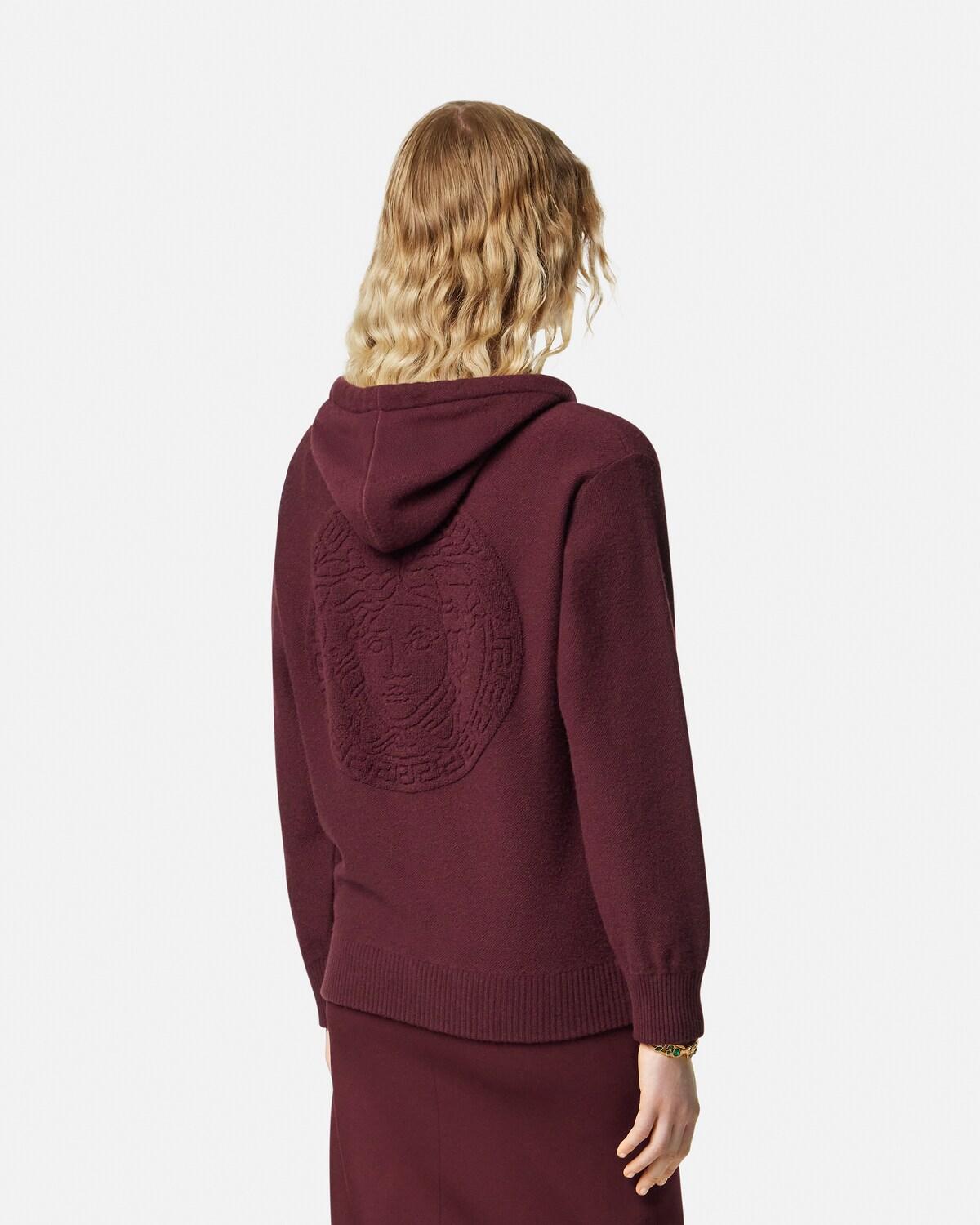 Cashmere-Wool Knit Zip Hoodie - Image 5