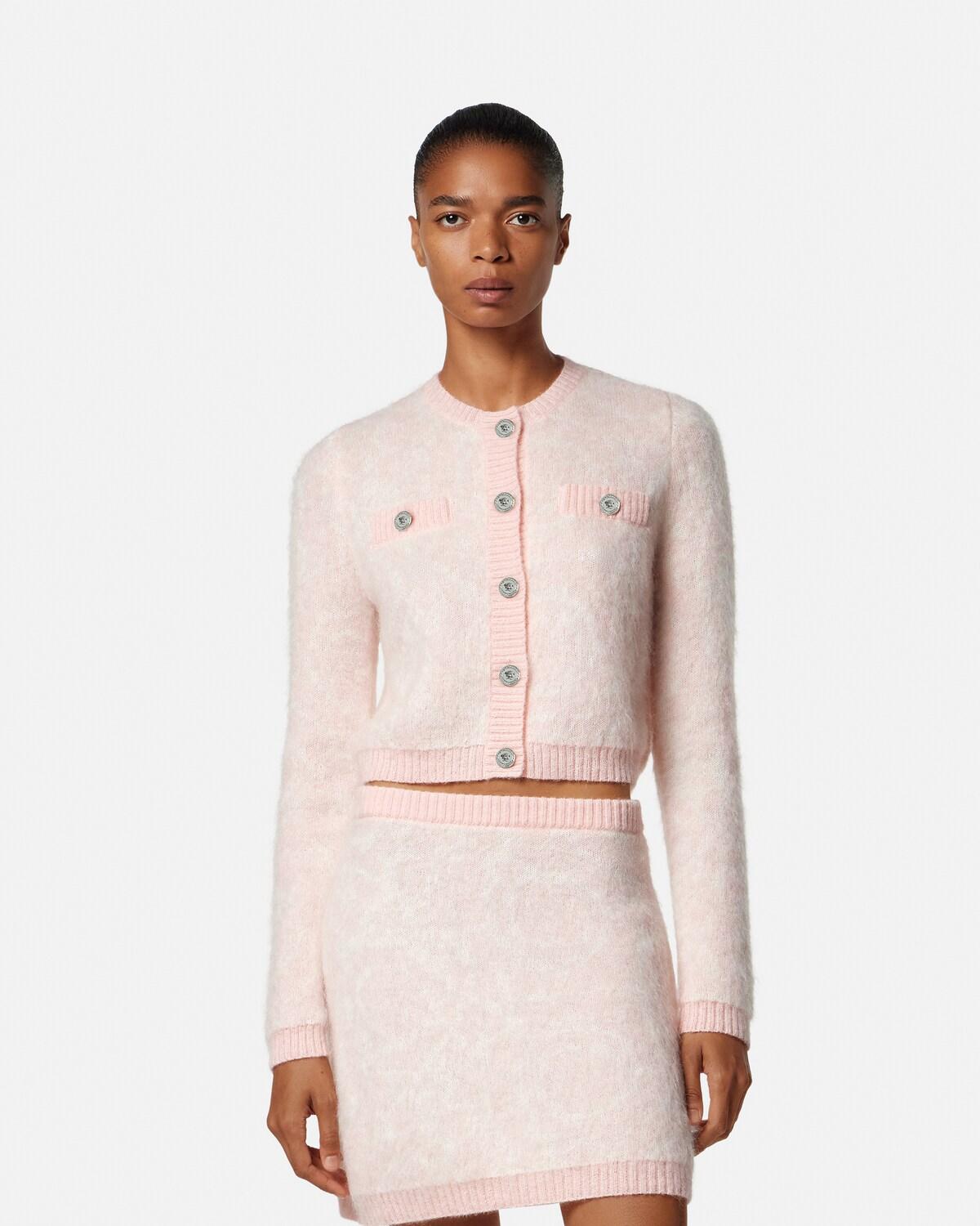 Jacquard Mohair Knit Cardigan - Image 4