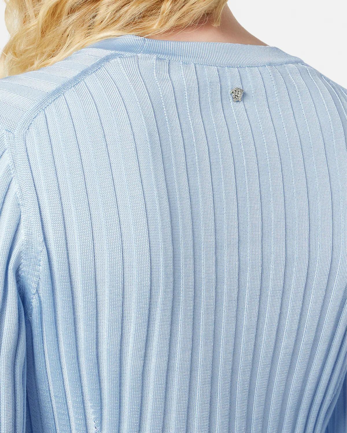 Ribbed Knit Viscose-Blend Crewneck Top - Image 3