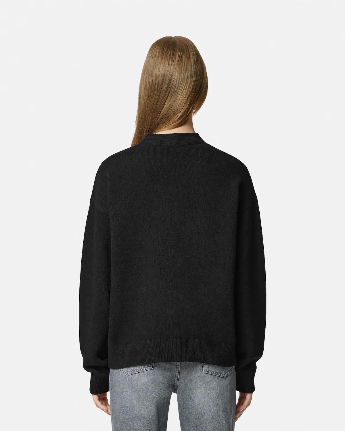 Cashmere-Wool Knit Boxy Cardigan - Image 5