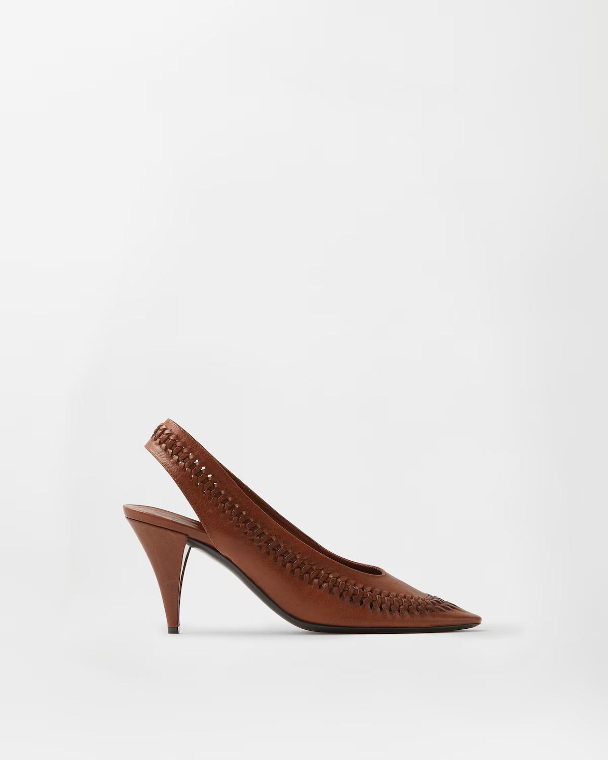 Vienna Leather Slingbacks 80 mm
