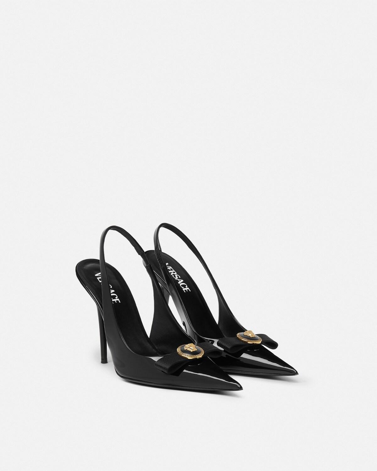 Gianni Ribbon Patent Slingbacks 110 mm - Image 2