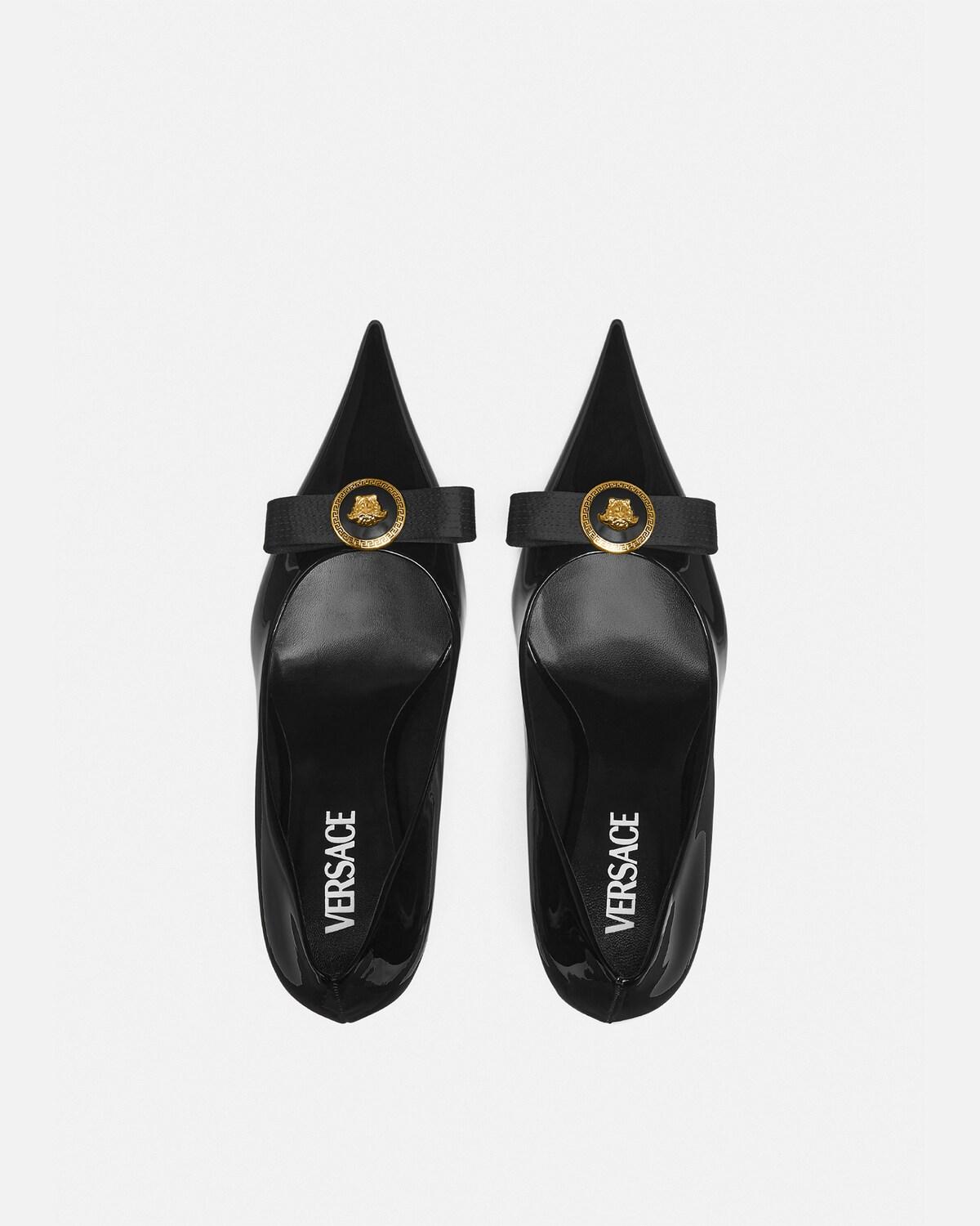 Gianni Ribbon Patent Pumps 85 mm - Image 3