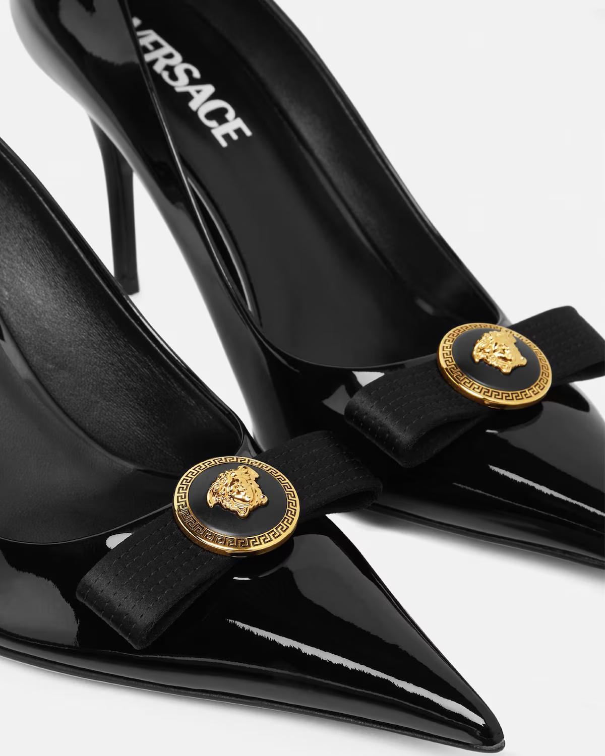 Gianni Ribbon Patent Pumps 85 mm - Image 4