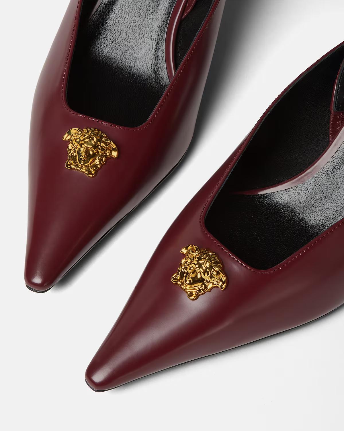 La Medusa Leather Slingbacks 55 mm - Image 5