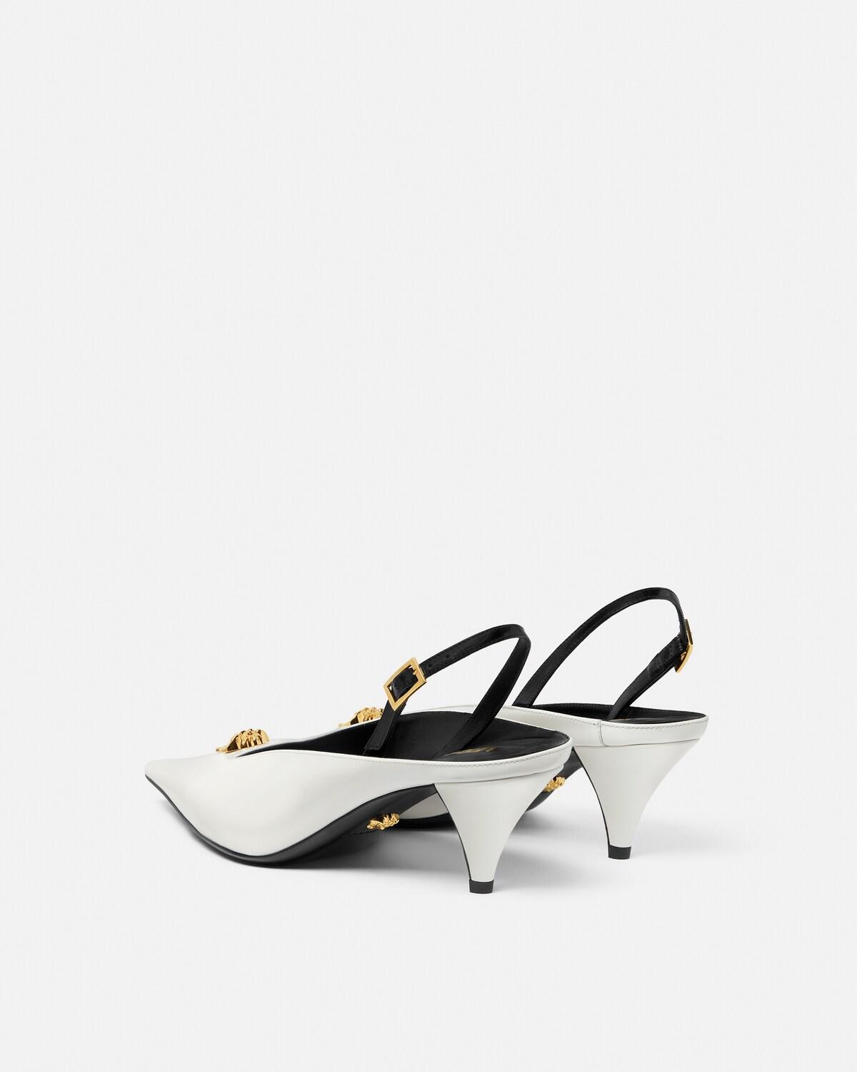 La Medusa Leather Slingbacks 55 mm - Image 3