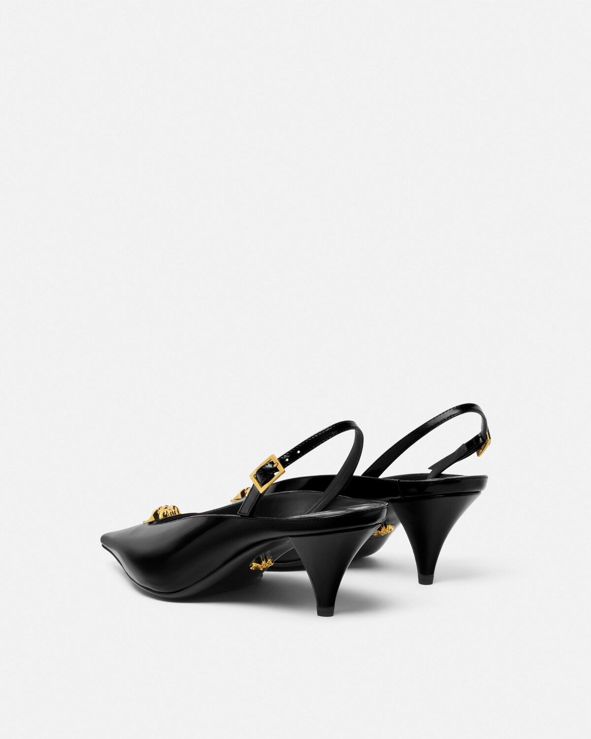 La Medusa Leather Slingbacks 55 mm - Image 4